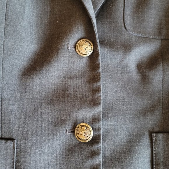 Aritzia Black Blazer with Gold Buttons - Picture 5 of 16
